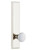 Grandeur Hardware - Hardware Carre' Tall Plate Passage with Hyde Park Knob in Polished Nickel - CARHYD - 803330