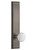 Grandeur Hardware - Hardware Carre' Tall Plate Privacy with Hyde Park Knob in Antique Pewter - CARHYD - 803698