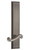 Grandeur Hardware - Hardware Carre' Tall Plate Passage with Newport Lever in Antique Pewter - CARNEW - 836111