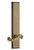 Grandeur Hardware - Hardware Carre' Tall Plate Privacy with Newport Lever in Vintage Brass - CARNEW - 837956