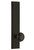 Grandeur Hardware - Hardware Carre' Tall Plate Privacy with Parthenon Knob in Timeless Bronze - CARPAR - 837325