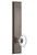 Grandeur Hardware - Hardware Carre' Tall Plate Privacy with Provence Knob in Antique Pewter - CARPRO - 803783