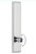 Grandeur Hardware - Hardware Carre' Tall Plate Privacy with Provence Knob in Bright Chrome - CARPRO - 837331