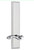 Grandeur Hardware - Hardware Carre' Tall Plate Passage with Portofino Lever in Bright Chrome - CARPRT - 836144
