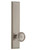 Grandeur Hardware - Hardware Carre' Tall Plate Double Dummy with Soleil Knob in Satin Nickel - CARSOL - 836558