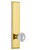 Grandeur Hardware - Hardware Carre' Tall Plate Dummy with Versailles Knob in Lifetime Brass - CARVER - 803523