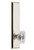 Grandeur Hardware - Hardware Fifth Avenue Tall Plate Privacy with Baguette Clear Crystal Knob in Polished Nickel - FAVBCC - 837460