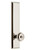 Grandeur Hardware - Hardware Fifth Avenue Tall Plate Passage with Bouton Knob in Polished Nickel - FAVBOU - 835913