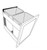 Jarlin Cabinetry - Waste Pull-Out Basket - WBS18-2 - Smokey Gray