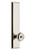 Grandeur Hardware - Hardware Fifth Avenue Tall Plate Privacy with Bouton Knob in Polished Nickel - FAVBOU - 837525
