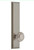 Grandeur Hardware - Hardware Fifth Avenue Tall Plate Privacy with Circulaire Knob in Satin Nickel - FAVCIR - 837593