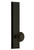 Grandeur Hardware - Hardware Fifth Avenue Tall Plate Privacy with Circulaire Knob in Timeless Bronze - FAVCIR - 837595