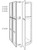 Jarlin Cabinetry - Lower Single Decorative Door for Wide Pantry Panels - D1249 - Smokey Gray