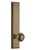 Grandeur Hardware - Hardware Fifth Avenue Tall Plate Privacy with Parthenon Knob in Vintage Brass - FAVPAR - 815505