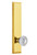 Grandeur Hardware - Hardware Fifth Avenue Tall Plate Privacy with Versailles Knob in Polished Brass - FAVVER - 803261