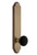 Grandeur Hardware - Arc Plate Single Dummy Tall Plate Coventry Knob in Vintage Brass - ARCCOV - 852685