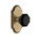 Grandeur Hardware - Arc Rosette Passage Lyon Knob in Vintage Brass - ARCLYO - 850318