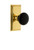 Grandeur Hardware - Carre' Rosette Double Dummy Coventry Knob in Lifetime Brass - CARCOV - 852789