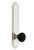 Grandeur Hardware - Arc Plate Double Dummy Tall Plate Coventry Knob in Polished Nickel - ARCCOV - 852860