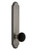 Grandeur Hardware - Arc Plate Passage Tall Plate Coventry Knob in Antique Pewter - ARCCOV - 852632