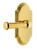 Grandeur Hardware - Arc Plate Passage with Georgetown Lever in Polished Brass - ARCGEO - 851184