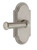 Grandeur Hardware - Arc Plate Passage with Georgetown Lever in Satin Nickel - ARCGEO - 851204