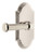 Grandeur Hardware - Arc Plate Privacy Georgetown Lever in Polished Nickel - ARCGEO - 851216