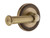 Grandeur Hardware - Newport Rosette Privacy Georgetown Lever in Vintage Brass - NEWGEO - 851638