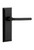 Ageless Iron Keep Plate Privacy with Dirk Lever in Black Iron - KEPDRK - 2 3/8" Backset