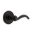 Ageless Iron Loch Rosette Passage with Tine Lever in Black Iron - LOCTIN - 2 3/4" Backset