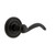 Ageless Iron Loch Rosette Privacy with Tine Lever in Black Iron - LOCTIN - 2 3/4" Backset