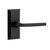 Ageless Iron Vale Plate Passage with Dirk Lever in Black Iron - VALDRK - 2 3/4" Backset