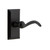 Ageless Iron Vale Plate Passage with Tine Lever in Black Iron - VALTIN - 2 3/8" Backset