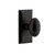 Ageless Iron Vale Plate Privacy with Aeg Knob in Black Iron - VALAEG - 2 3/4" Backset
