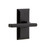 Ageless Iron Vale Plate Privacy with Dirk Lever in Black Iron - VALDRK - 2 3/8" Backset