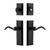 Ageless Iron Keep Plate Combo Pack Tine Lever in Black Iron - KEPTIN - 2 3/8" Backset