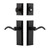 Ageless Iron Keep Plate Combo Pack Tine Lever in Black Iron - KEPTIN - 2 3/4" Backset