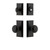 Ageless Iron Vale Plate Combo Pack Keep Knob in Black Iron - VALKEP - 2 3/8" Backset