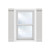 Ekena Millwork Urethane Shutter - Primed Urethane - FBJ06B16X053RUF