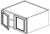 Jarlin Cabinetry - Wall Cabinet with 2 Doors - W302424 - Newport