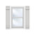 Ekena Millwork Urethane Shutter - Primed Urethane - FBJ06S16X040RUF