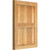 Ekena Millwork Rustic Wood Shutter - Rough Sawn Western Red Cedar - RBF06S16X023RWR