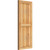 Ekena Millwork Rustic Wood Shutter - Rough Sawn Western Red Cedar - RBF06S16X040RWR