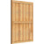 Ekena Millwork Rustic Wood Shutter - Rough Sawn Western Red Cedar - RBF06S32X043RWR