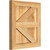 Ekena Millwork Rustic Wood Shutter - Rough Sawn Western Red Cedar - RBF06Z16X018RWR