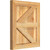 Ekena Millwork Rustic Wood Shutter - Rough Sawn Western Red Cedar - RBF06Z16X019RWR