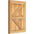 Ekena Millwork Rustic Wood Shutter - Rough Sawn Western Red Cedar - RBF06Z16X022RWR