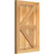 Ekena Millwork Rustic Wood Shutter - Rough Sawn Western Red Cedar - RBF06Z16X025RWR