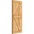 Ekena Millwork Rustic Wood Shutter - Rough Sawn Western Red Cedar - RBF06Z16X039RWR