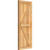 Ekena Millwork Rustic Wood Shutter - Rough Sawn Western Red Cedar - RBF06Z16X041RWR